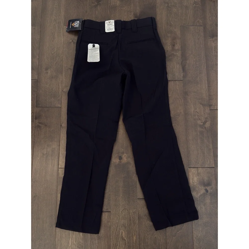 NWT Flying Cross Fechheimer Navy Blue Flat Front Uniform Pants Mens Size 34R